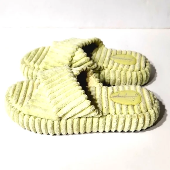 NEW Free People Two Days in Ibiza Key Lime Terry Cloth Platform Sandals Size 9.5 - Picture 4 of 13